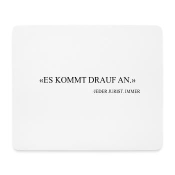 Anwalt lustig Spruch Jurist Geschenk - Mousepad (Querformat) - Weiß - Vorne