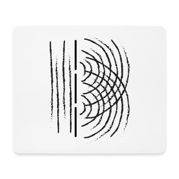 Cadeau universitaire étudiant en physique physique - Tapis de souris (format paysage) - blanc - Devant