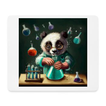 Chercheur Panda - Tapis de souris (format paysage) - blanc - Devant