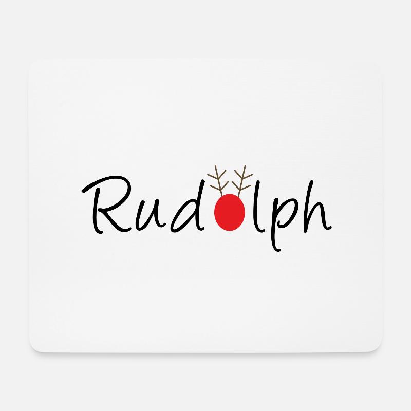 Rudolph Geschenk Idee - Mousepad (Querformat) - Weiß