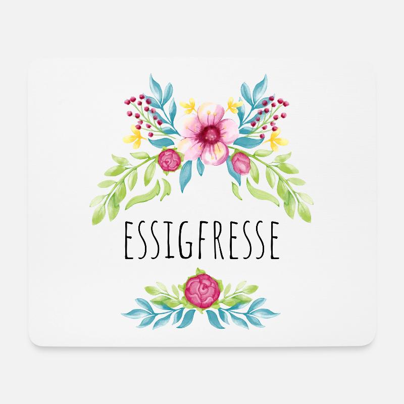 Essigfresse - Mousepad (Querformat) - Weiß