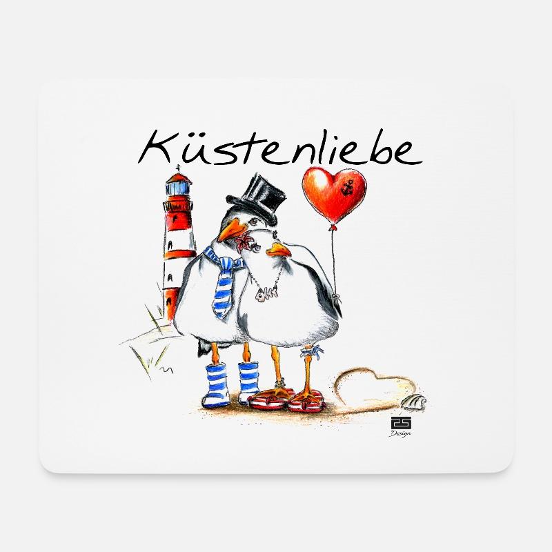 Kuestenliebe - Mouse Pad (horizontal) - white
