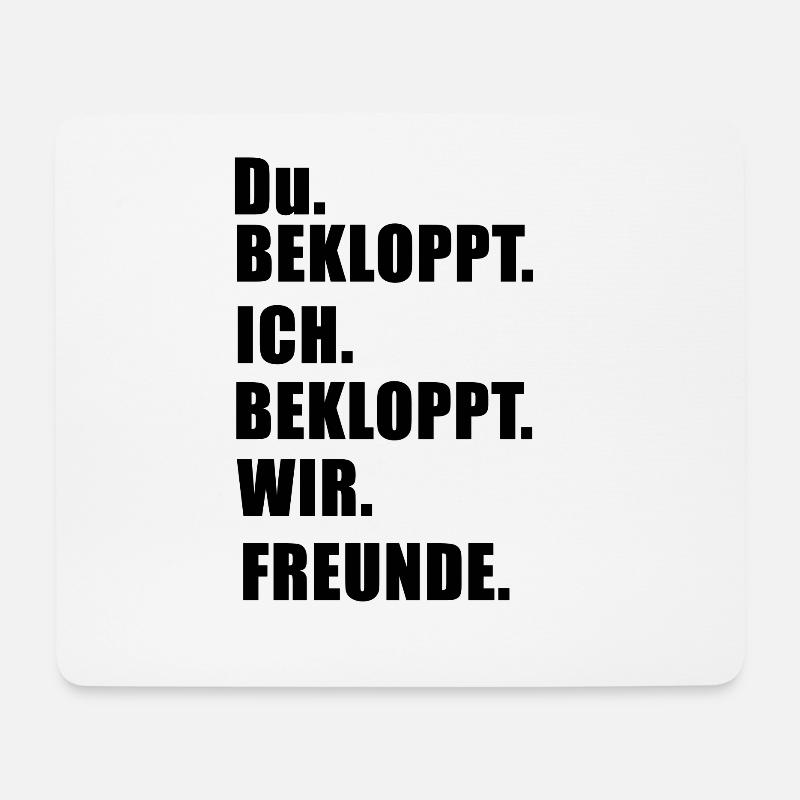 Freunde Geschenk Geschenkidee Freundschaft - Mousepad (Querformat) - Weiß