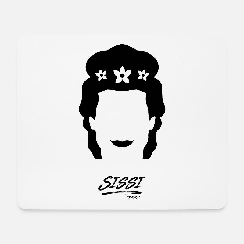 SISSI - Mousepad (Querformat) - Weiß