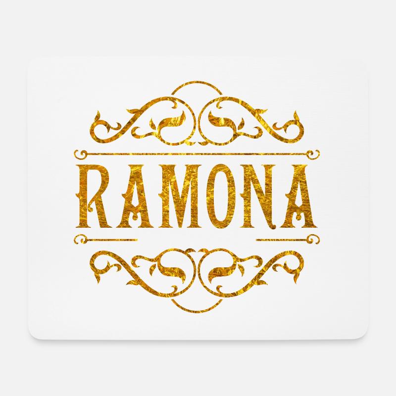 Ramona - Mousepad (Querformat) - Weiß