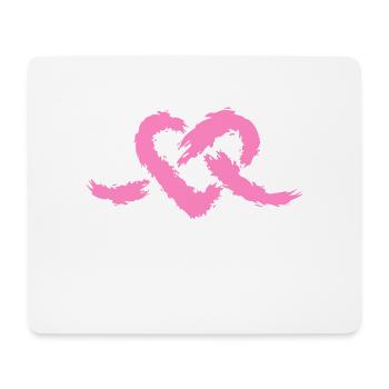 Heart knot - Mouse Pad (horizontal) - white - Front