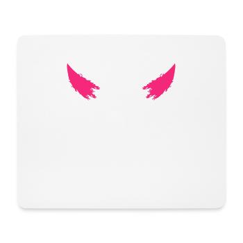 devil horns - Mouse Pad (horizontal) - white - Front