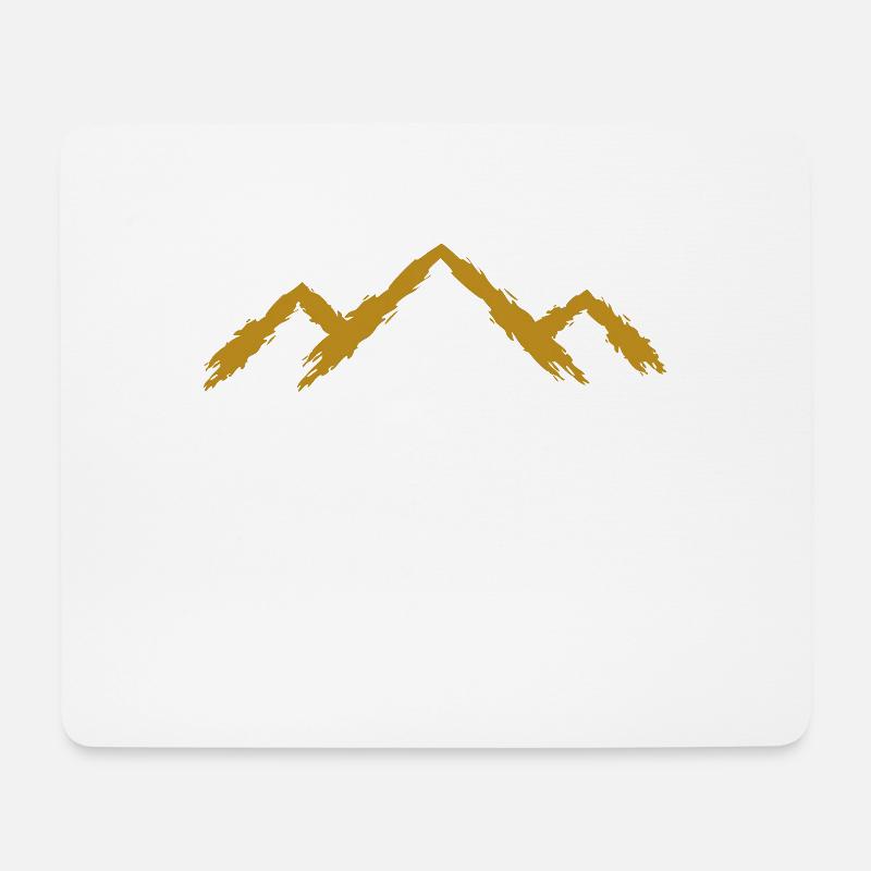 Berg Bergsteigen - Mousepad (Querformat) - Weiß