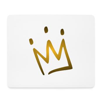 couronne - Tapis de souris (format paysage) - blanc - Devant