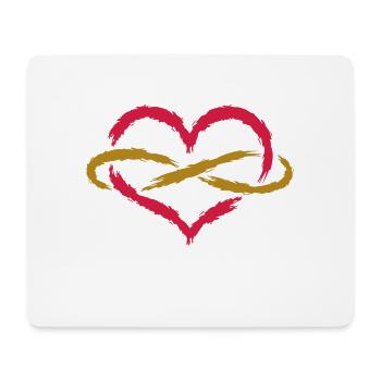 Heart InfiniteLy Endless - Mouse Pad (horizontal) - white - Front