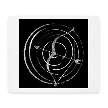 bow and arrow - Mouse Pad (horizontal) - white - Front