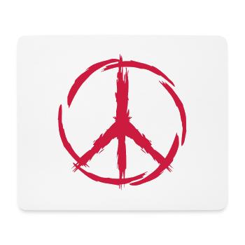 Peace Symbol Freedom - Mouse Pad (horizontal) - white - Front