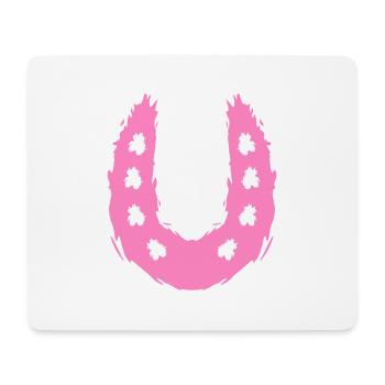 Hufeisen Symbol Pferd - Mousepad (Querformat) - Weiß - Vorne
