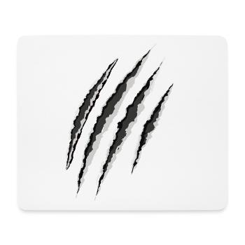 claw | claw | scratch - Mouse Pad (horizontal) - white - Front