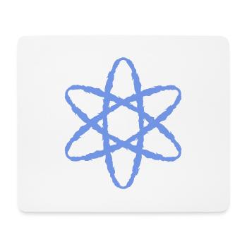 Atom Symbol Atomkraft - Mousepad (Querformat) - Weiß - Vorne