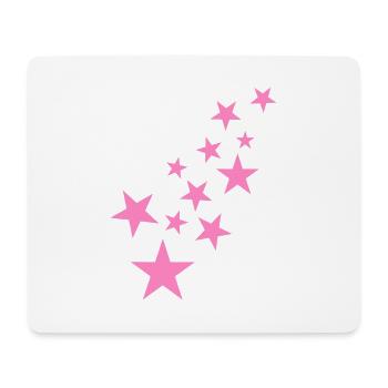 Star asterisk pattern icon pink - Mouse Pad (horizontal) - white - Front