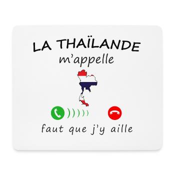 La Thaïlande m'appelle de la collection "appel" - Tapis de souris (format paysage) - blanc - Devant