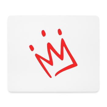 Crown red - Mouse Pad (horizontal) - white - Front