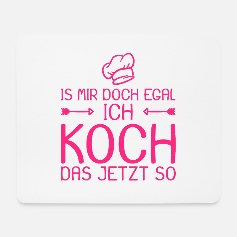 Ich koch das jetzt so Spruch lustig Geschenk Koch - Mousepad (Querformat) - Weiß