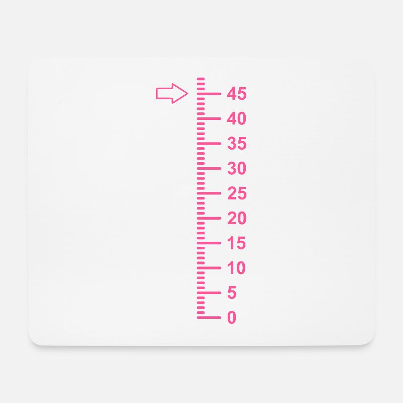 45 Jahre alt 45 Geburtstag Geschenk - Mousepad (Querformat) - Weiß