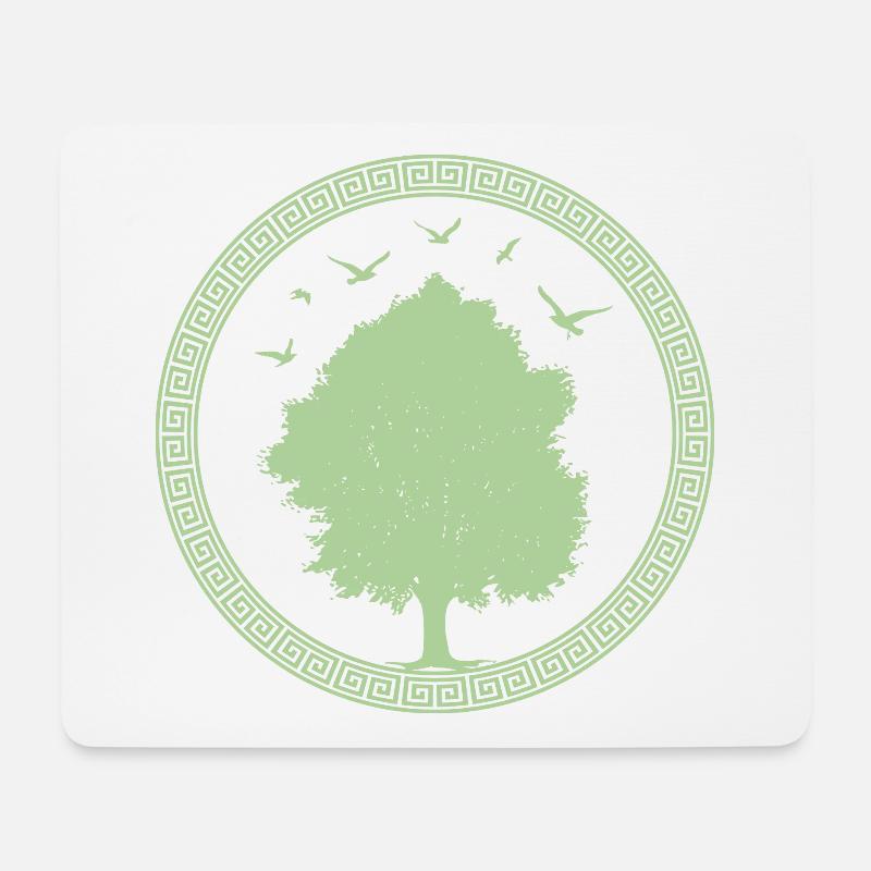 Baum des Lebens - Mousepad (Querformat) - Weiß