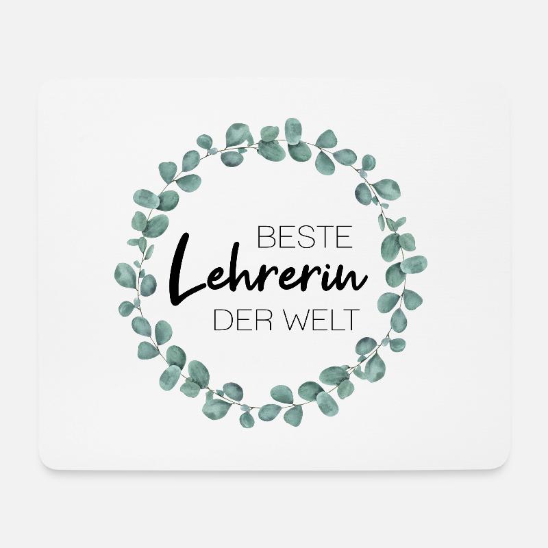 Beste Lehrerin der Welt - Mousepad (Querformat) - Weiß