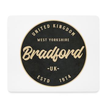 Bradford Vintage Circular Badge - Mouse Pad (horizontal) - white - Front