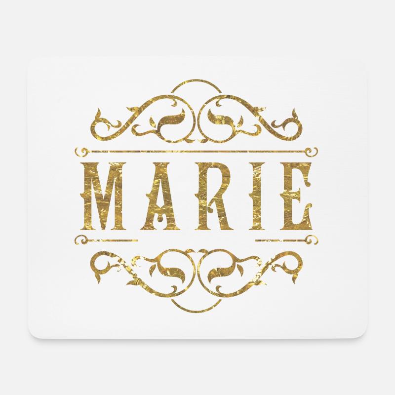 Marie gold - Mousepad (Querformat) - Weiß