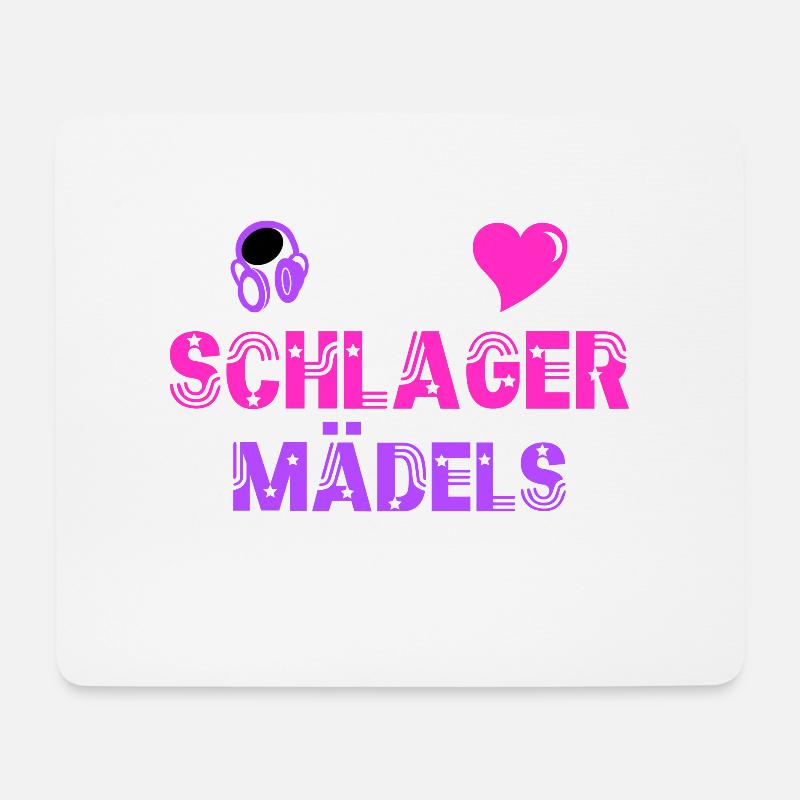 Schlager Mädels on tour - Mousepad (Querformat) - Weiß