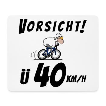 Radsport Triathlon - Mousepad (Querformat) - Weiß - Vorne