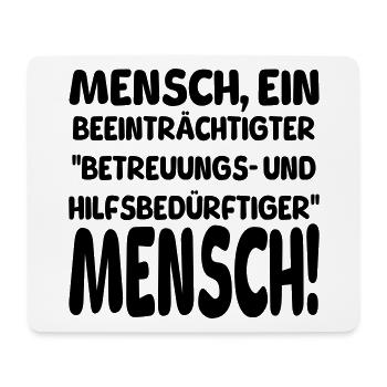 Mensch ein beeinträchtigter - Mousepad (Querformat) - Weiß - Vorne