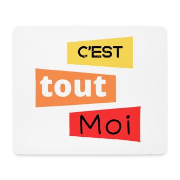 C est tout moi - Tapis de souris (format paysage) - blanc - Devant