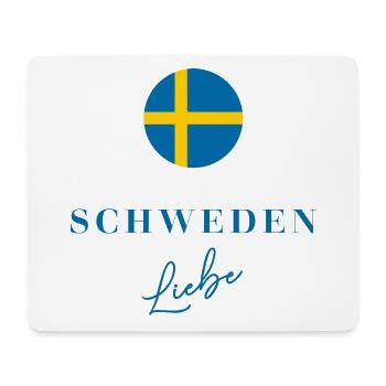 SCHWEDEN LIEBE - Mousepad (Querformat) - Weiß - Vorne