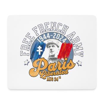 Paris libéré free french army 1944 2024 1 - Mouse Pad (horizontal) - white - Front