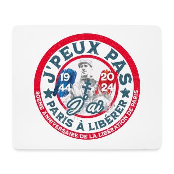Ich kann nicht, ich habe Paris, um es zu befreien, 1944 2024 - Mousepad (Querformat) - Weiß - Vorne