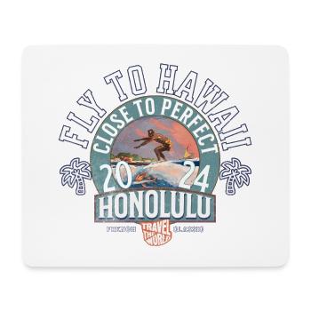 Fliegen Sie nach Hawaii in der Nähe des perfekten Jahrgangs - Mousepad (Querformat) - Weiß - Vorne