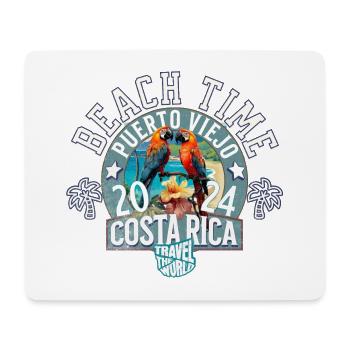 Strandzeit Costa Rica - Mousepad (Querformat) - Weiß - Vorne