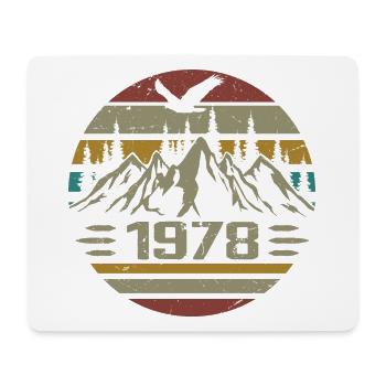 Born in 1978 Original Retro 1978 Birthday Gift - Mouse Pad (horizontal) - white - Front
