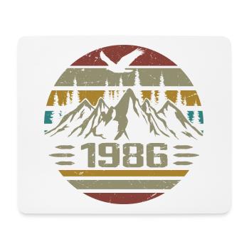 Born in 1986 Original Retro 1986 Birthday Gift - Mouse Pad (horizontal) - white - Front