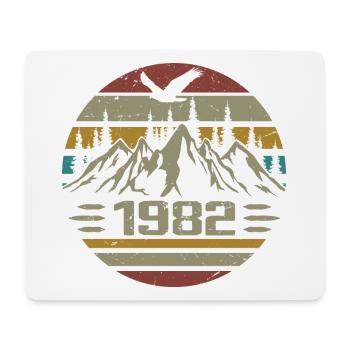 Born in 1982 Original Retro 1982 Birthday Gift - Mouse Pad (horizontal) - white - Front