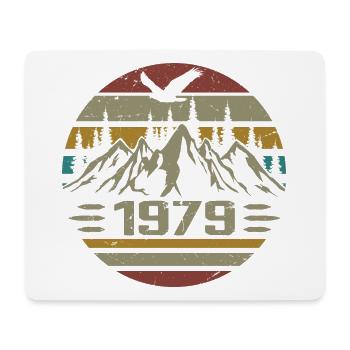 Jahrgang 1979 Original Retro 1979 Jubiläumsgeschenk - Mousepad (Querformat) - Weiß - Vorne