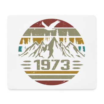 Jahrgang 1973 Original Retro 1973 Jubiläumsgeschenk - Mousepad (Querformat) - Weiß - Vorne