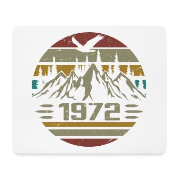 Jahrgang 1972 Original Retro 1972 Jubiläumsgeschenk - Mousepad (Querformat) - Weiß - Vorne