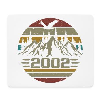 Geboren im Jahr 2002 Original Retro 2002 Geburtstagsgeschenk - Mousepad (Querformat) - Weiß - Vorne