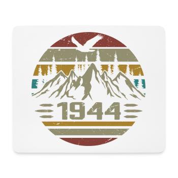 Jahrgang 1944 Original Retro 1944 Geburtstagsgeschenk - Mousepad (Querformat) - Weiß - Vorne