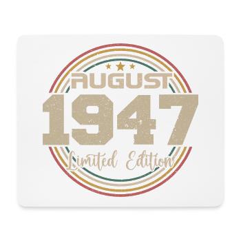 Vintage Born August 1947 Birthday Gift 1947 - Mouse Pad (horizontal) - white - Front