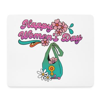 Women's Day March 8 Gifts happy Womens day - Mouse Pad (horizontal) - white - Front