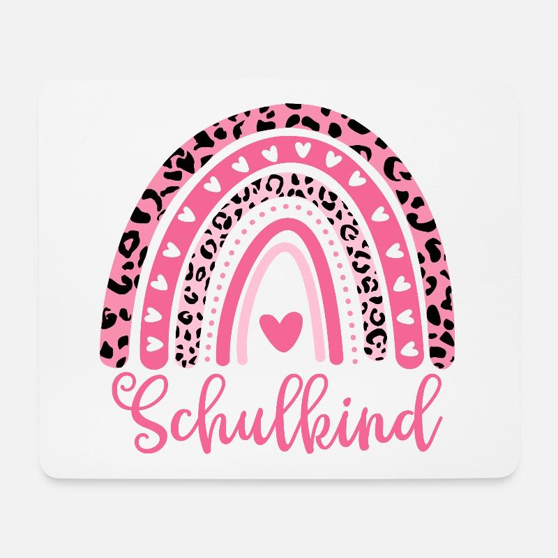 Schulkind Einschulung Schulanfang Mädchen - Mousepad (Querformat) - Weiß