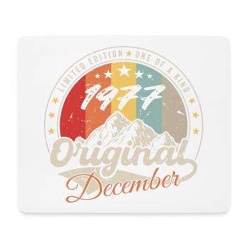 Vintage Birthday Gift - December 1977 - Mouse Pad (horizontal) - white - Front