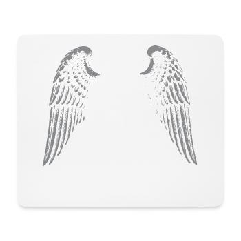 Winged Gothic Rock Logo - Mouse Pad (horizontal) - white - Front